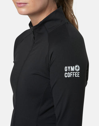 Gym + Coffee Relentless Women's Full Zip Jacket - Black