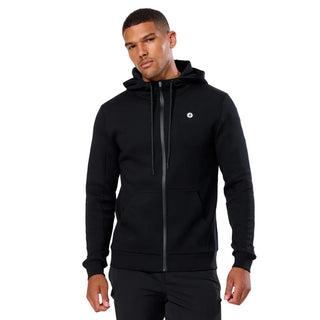 Gym + Coffee Men's Relentless Zip Hoodie - Black