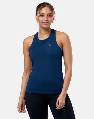 Gym + Coffee Women's Relentless Racer Back Vest - Petrol Blue
