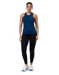 Gym + Coffee Women's Relentless Racer Back Vest - Petrol Blue