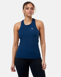 Gym + Coffee Women's Relentless Racer Back Vest - Petrol Blue
