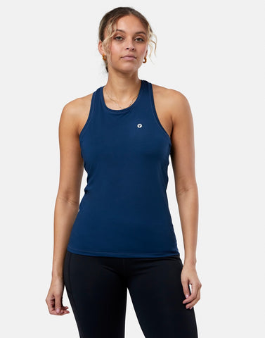 Gym + Coffee Women's Relentless Racer Back Vest - Petrol Blue