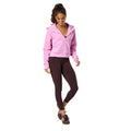 Gym + Coffee Women's Half Zip Sierra Cropped Hoodie - Cotton Candy