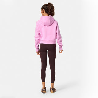 Gym + Coffee Half Zip Sierra Cropped Hoodie - Cotton Candy