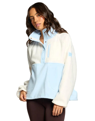 Gym + Coffee Snap Polar Fleece - Glacial Blue