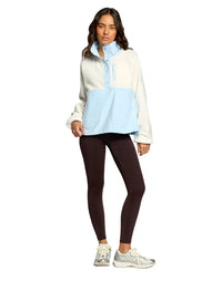 Gym + Coffee Snap Polar Fleece - Glacial Blue