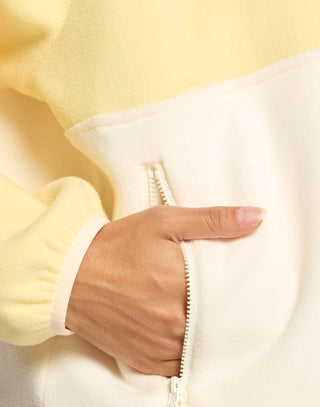 Gym + Coffee Snap Polar Fleece - Butter Yellow
