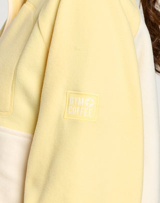 Gym + Coffee Snap Polar Fleece - Butter Yellow