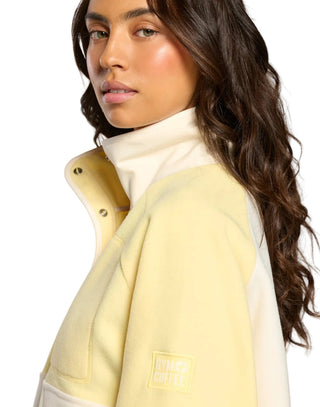 Gym + Coffee Snap Polar Fleece - Butter Yellow