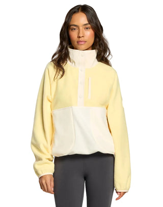 Gym + Coffee Snap Polar Fleece - Butter Yellow