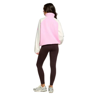 Gym + Coffee Snap Polar Fleece - Pink Blossom