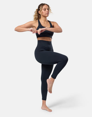 Gym + Coffee Women's Soft Motion 7/8 Leggings - Black