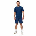 Gym + Coffee Men's Relentless Tee - Petrol Blue