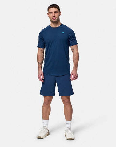 Gym + Coffee Men's Relentless Tee - Petrol Blue