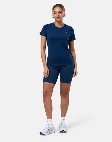 Gym + Coffee Women's Relentless Tee - Petrol Blue