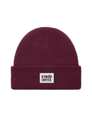 Gym + Coffee Knit Beanie - Cherry Crush