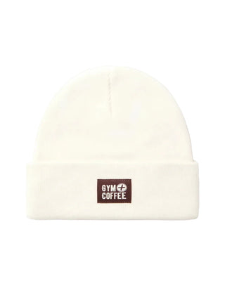 Gym + Coffee Knit Beanie - Ecru