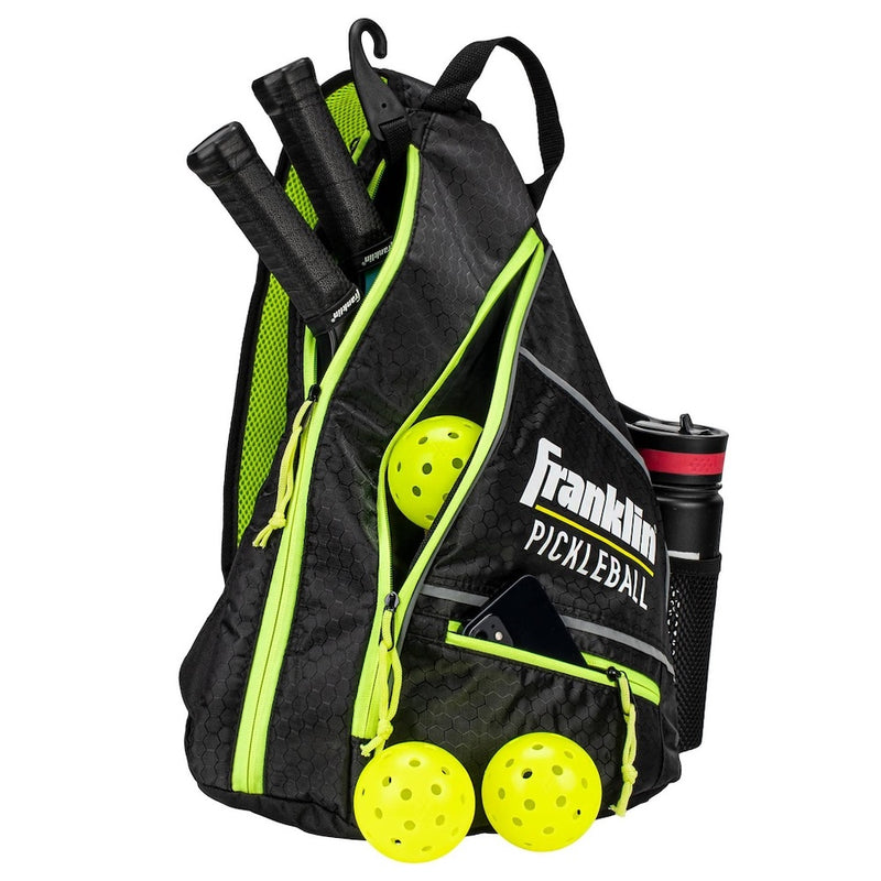 Franklin Pickleball Sling Bag - Black/Lime