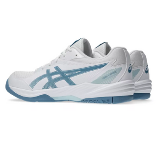 ASICS Gel Task 4 Mens Indoor Shoes - White/Saba Blue - 2026