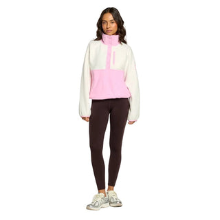 Gym + Coffee Snap Polar Fleece - Pink Blossom
