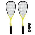 Karakal CarboTech 110 Graphite Squash Rackets + Balls - 2 Racket Deal