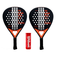 Adidas Match Padel Racket Twin Set - Includes 2 x Padel Rackets & 3 Padel Balls