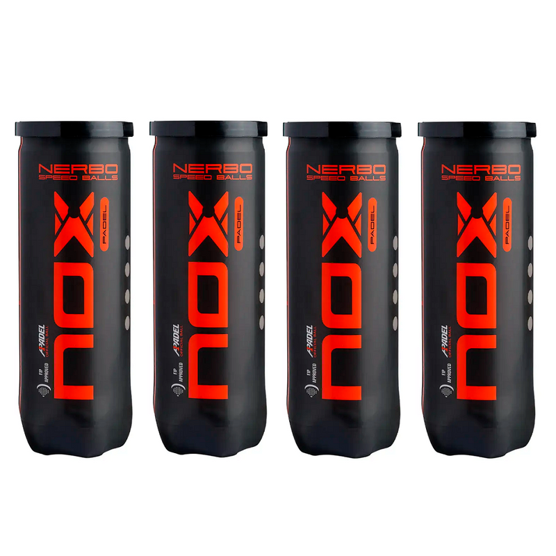 NOX Nerbo Speed Padel Balls - 1 Dozen / 12 Balls