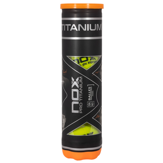 NOX Pro Titanium Padel Balls - 4 Ball Tube
