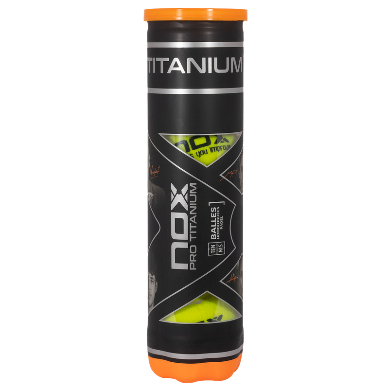 NOX Pro Titanium Padel Balls - 4 Ball Tube