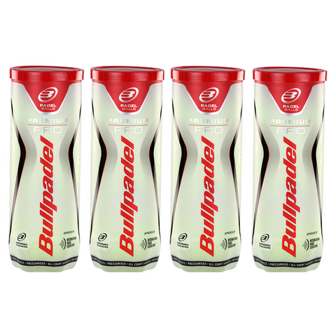 Bullpadel Premium Pro Padel Balls - 1 Dozen / 12 Balls
