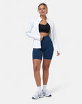 Gym + Coffee Relentless Women's Full Zip Jacket - White