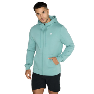 Gym + Coffee Men's Relentless Zip Hoodie - Fresh Green