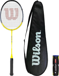 Wilson Recon P90 Badminton Racket, Protective Cover & Shuttles