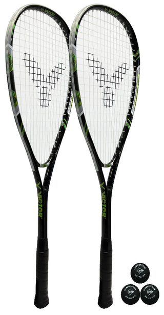 Victor Viper XTA Squash Racket Set Including 3 Squash Balls