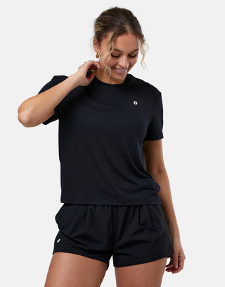 Gym + Coffee Women's Coffee Tee - Black