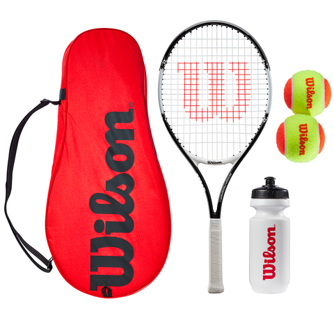 Wilson Federer 25 Junior Tennis Set, inc Carry Case,Water bottle & 2 Tennis Balls