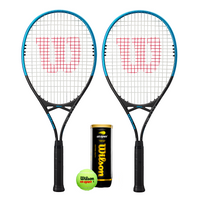 Wilson Hyper Control 2 Player Tennis Racket Set Inc 3 Tennis Balls