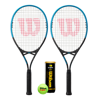 Wilson Hyper Control 2 Player Tennis Racket Set Inc 3 Tennis Balls