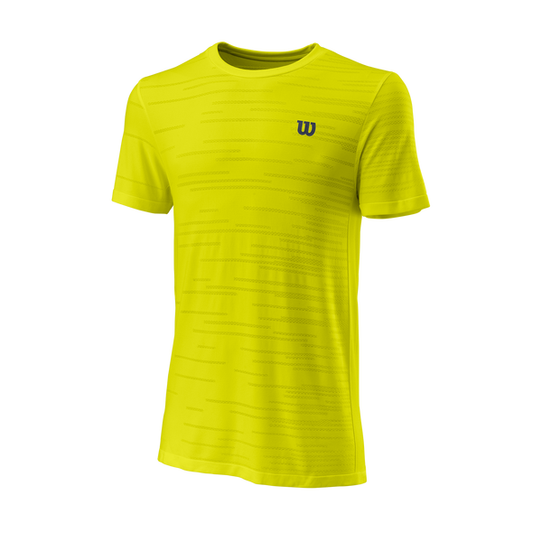 Wilson Kaos Rapide SMLS Crew T Shirt Sulphur Yellow