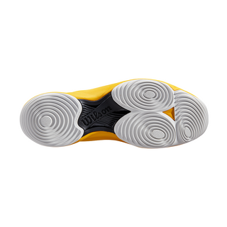 Wilson Hurakn Pro Men's Padel Tennis Sports Shoe Trainer - White/Old Gold/Fiery Coral