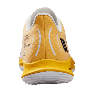 Wilson Hurakn Pro Men's Padel Tennis Sports Shoe Trainer - White/Old Gold/Fiery Coral