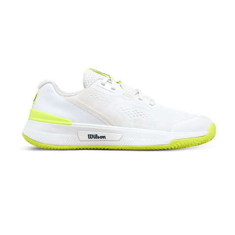Wilson Intrigue Pro Womens Tennis Shoe - White/Safety Yellow