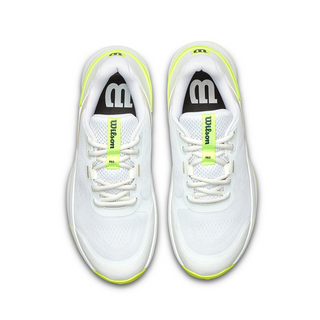 Wilson Intrigue Pro Womens Tennis Shoe - White/Safety Yellow