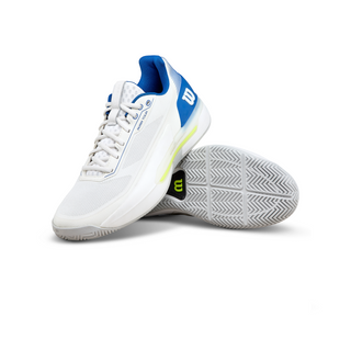Wilson Rush Tour 5 Men's Tennis Shoe - White/Deja Vu Blue/Lunar Rock - 2026
