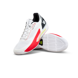 Wilson Rush Tour 5 Men's Tennis Shoe - White/Black/Infrared - 2026