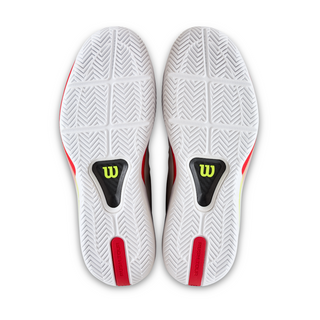 Wilson Rush Tour 5 Men's Tennis Shoe - White/Bay/Fiery Coral - 2026