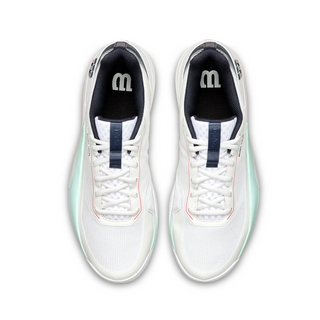 Wilson Rush Tour 5 Men's Tennis Shoe - White/Bay/Fiery Coral - 2026