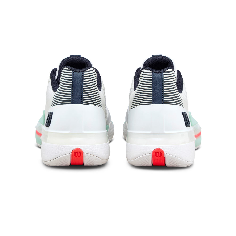 Wilson Rush Tour 5 Men's Tennis Shoe - White/Bay/Fiery Coral