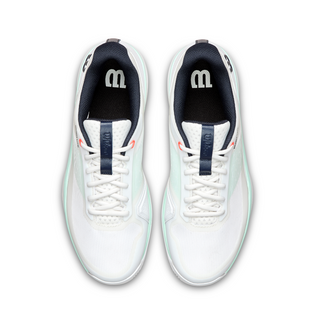 Wilson Rush Lite 5 Men's Tennis Shoe - White/Bay/Fiery Coral - 2026
