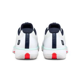 Wilson Rush Lite 5 Men's Tennis Shoe - White/Bay/Fiery Coral - 2026